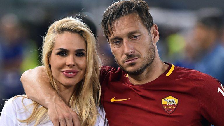 Totti et son épouse Ilary Blasi