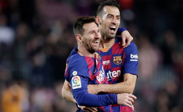 Lionel Messi rend hommage à Sergio Busquets
