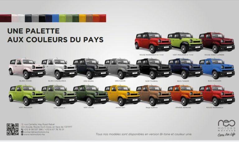 Neo: la commercialisation de la première voiture made in Maroc démarre ce mois de novembre