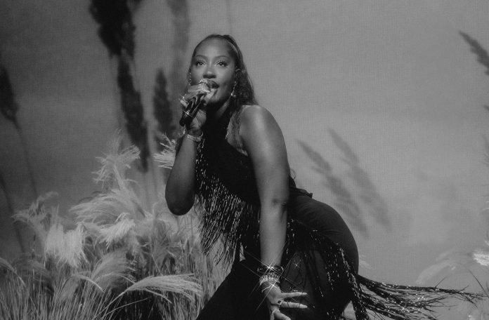 La célèbre chanteuse Tems drague un fan en plein concert