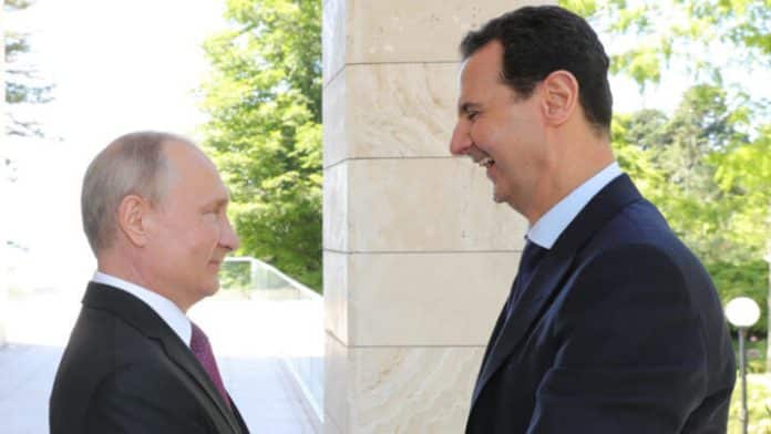 Poutine récupère le président Bachar al-Assad chassé du pouvoir