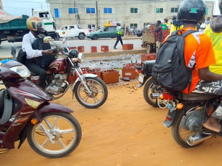 Bénin : accident de circulation ce jour devant la marie d’Abomey-Calavi