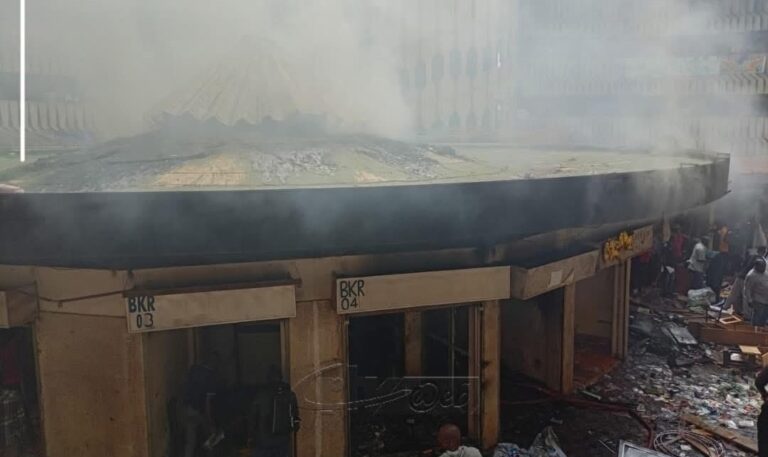 Cameroun : incendie au marché central de Yaoundé !